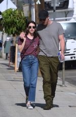 EMMA ROBERTS and Garrett Hedlund Out in Los Angeles 10/10/2019