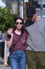 EMMA ROBERTS and Garrett Hedlund Out in Los Angeles 10/10/2019