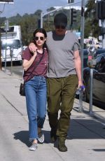 EMMA ROBERTS and Garrett Hedlund Out in Los Angeles 10/10/2019