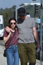 EMMA ROBERTS and Garrett Hedlund Out in Los Angeles 10/10/2019