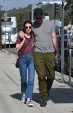 EMMA ROBERTS and Garrett Hedlund Out in Los Angeles 10/10/2019