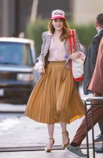 EMMA STONE Arrives at Jimmy Kimmel Live in Los Angeles 10/10/2019