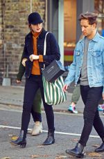 EMMA STONE at a Traditional British Pub in Primrose Hill 10/28/2019