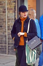 EMMA STONE at a Traditional British Pub in Primrose Hill 10/28/2019