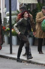 EMMA STONE on the Set of Cruella in London 10/15/2019