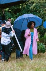 EVE HEWSON and SIMONA BROWN on the Set of Behind Her Eyes in London 10/01/2019
