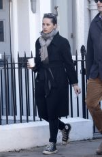 FELICITY JONES and Charles Guard Out in London 10/22/2019