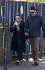 FELICITY JONES and Charles Guard Out in London 10/22/2019