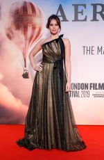 FELICITY JONES at The Aeronauts Premiere at 63rd BFI London Film Festival 10/07/2019