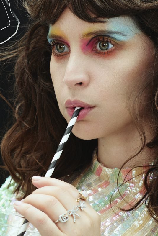 FELICITY JONES in Violet Book, October 2019