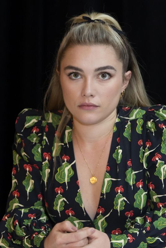 FLORENCE PUGH at Little Women Press Conference in Beverly Hills 10/28/2019