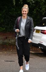 GEMMA ATKINSON Arrives at Hits Radio in Manchester 10/05/2019