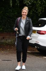 GEMMA ATKINSON Arrives at Hits Radio in Manchester 10/05/2019