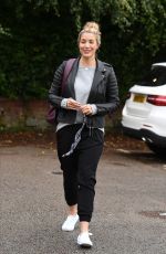 GEMMA ATKINSON Arrives at Hits Radio in Manchester 10/05/2019