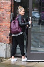 GEMMA ATKINSON Arrives at Hits Radio in Manchester 10/05/2019