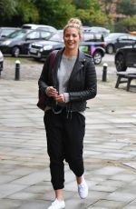 GEMMA ATKINSON Arrives at Hits Radio in Manchester 10/05/2019