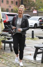GEMMA ATKINSON Arrives at Hits Radio in Manchester 10/05/2019