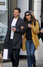 GEMMA CHAN and Dominic Cooper Out for C coffee in Primrose Hill 10/14/2019