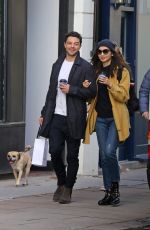 GEMMA CHAN and Dominic Cooper Out for C coffee in Primrose Hill 10/14/2019