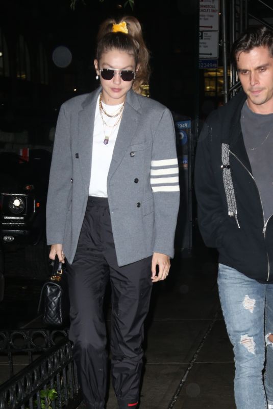 GIGI HADID and Antoni Porowski Night Out in New York 10/07/2019