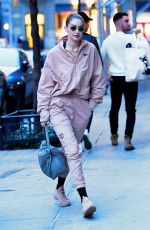 GIGI HADID Arrives at Her Apartment in New York 10/25/2019