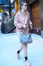 GIGI HADID Arrives at Her Apartment in New York 10/25/2019