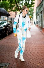 GIGI HADID Heading to Color Me Mine Studio in New York 10/09/2019