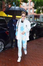 GIGI HADID Heading to Color Me Mine Studio in New York 10/09/2019