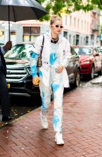 GIGI HADID Heading to Color Me Mine Studio in New York 10/09/2019