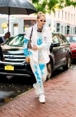 GIGI HADID Heading to Color Me Mine Studio in New York 10/09/2019