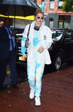 GIGI HADID Heading to Color Me Mine Studio in New York 10/09/2019