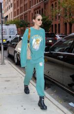 GIGI HADID Leaves a Photoshoot in New York 10/17/2019