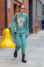 GIGI HADID Leaves a Photoshoot in New York 10/17/2019
