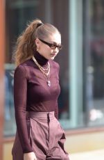 GIGI HADID Leaves Her Apartment in New York 10/26/2019
