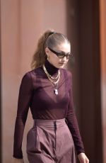 GIGI HADID Leaves Her Apartment in New York 10/26/2019