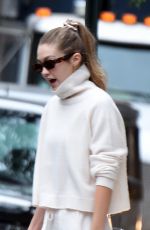 GIGI HADID Out and About in New York 10/08/2019