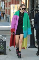 GIGI HADID Out in New York 10/18/2019
