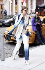 GIGI HADID Out in New York 10/19/2019