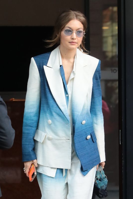 GIGI HADID Out in New York 10/19/2019