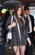 HAILEE STEINFELD Arrives at Build Studios in New York 10/31/2019