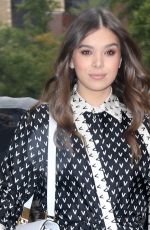 HAILEE STEINFELD Arrives at Build Studios in New York 10/31/2019