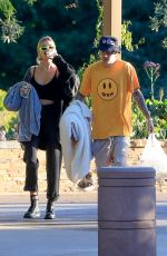 HAILEY and Justin BIEBER at a Park in Beverly Hills 10/03/2019