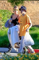 HAILEY and Justin BIEBER at a Park in Beverly Hills 10/03/2019