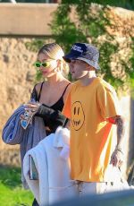 HAILEY and Justin BIEBER at a Park in Beverly Hills 10/03/2019