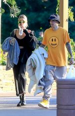 HAILEY and Justin BIEBER at a Park in Beverly Hills 10/03/2019
