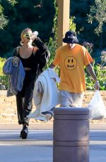 HAILEY and Justin BIEBER at a Park in Beverly Hills 10/03/2019