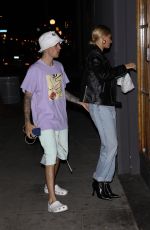 HAILEY and Justin BIEBER Leaves Voda Spa in West Hollywood 10/02/2019