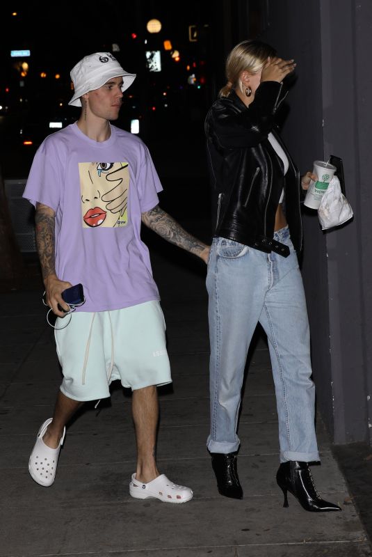HAILEY and Justin BIEBER Leaves Voda Spa in West Hollywood 10/02/2019