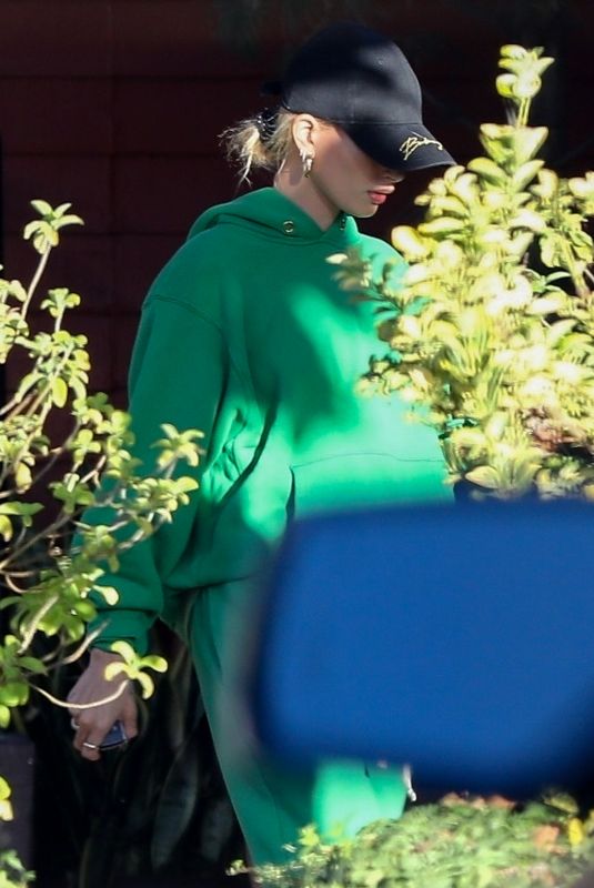 HAILEY BIEBER Arrives at a Recording Studio in Los Angeles 10/08/2019