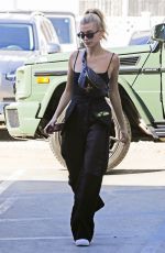 HAILEY BIEBER Arrives at Nine Zero One Salon in West Hollywood 10/15/2019